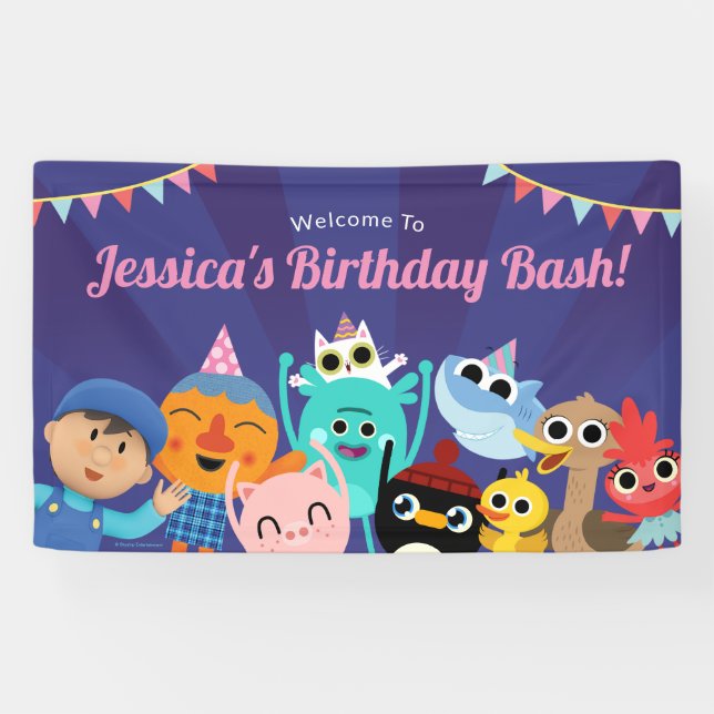 Super Simple Characters Festive Birthday Banner (Horizontal)