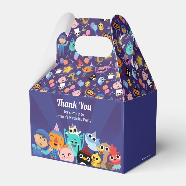 Super Simple Characters Festive Birthday Favor Box (Front Side)