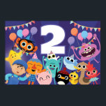 Super Simple Characters Festive Birthday Poster<br><div class="desc">Enhance your child's birthday celebration with this vibrant Super Simple Characters Festive Birthday Banner, featuring beloved characters like Noodle and Pals surrounded by colourful confetti and cheerful decorations. This lively design captures the joyful spirit of Super Simple Songs, creating the perfect party atmosphere. Fully customizable, this banner allows you to...</div>