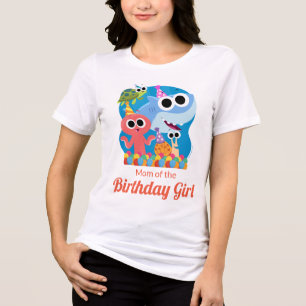 Super Simple   Finny the Shark Confetti Birthday Tri-Blend Shirt