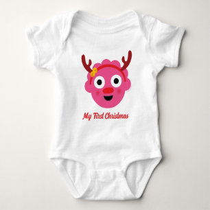 Super Simple Holiday Blossom My First Christmas Baby Bodysuit