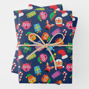 Super Simple Noodle and Pals Holiday Wrapping Paper Sheet