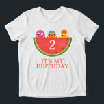 Super Simple | Noodle & Pals Watermelon Party Tri-Blend Shirt<br><div class="desc">Celebrate summer fun with the "Noodle and Pals" Watermelon-Themed Party Collection! Featuring your favourite characters from "Noodle and Pals, " this vibrant and playful assortment brings a splash of colour and joy to any celebration. From adorable plates and napkins to fun banners and invitations, each item is designed with bright...</div>