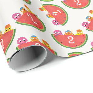 Super Simple Noodle & Pals Watermelon Party Wrapping Paper