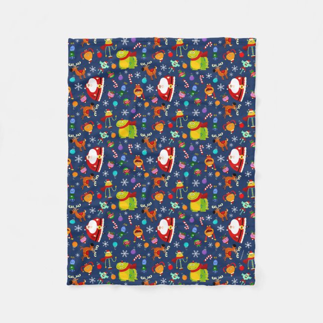 Super Simple Rhymington Holiday  Fleece Blanket (Front)