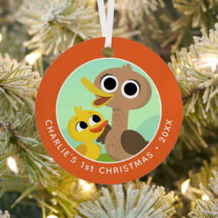 Super Simple Songs 5 Little Ducks 1st Christmas Metal Ornament