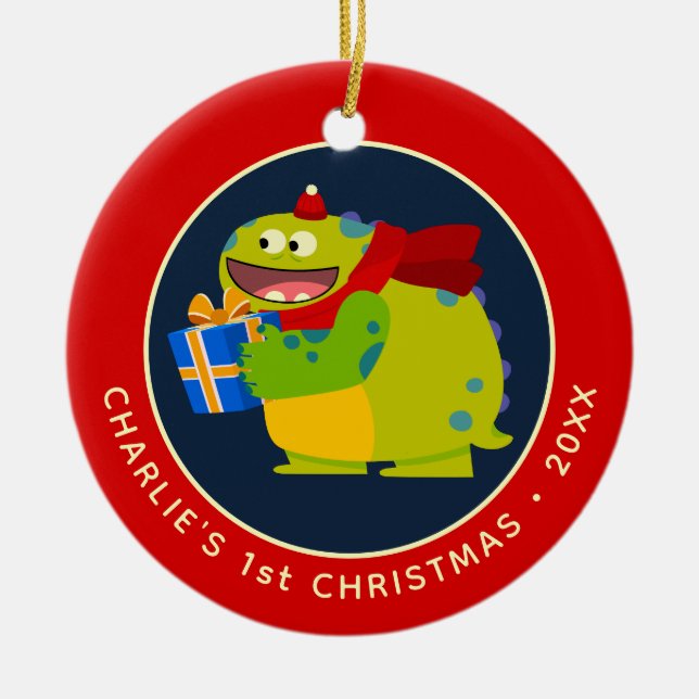 Super Simple Songs Hugo Rhymington Holiday Ceramic Ornament (Front)