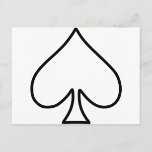 Super Simple Spade Shape Postcard