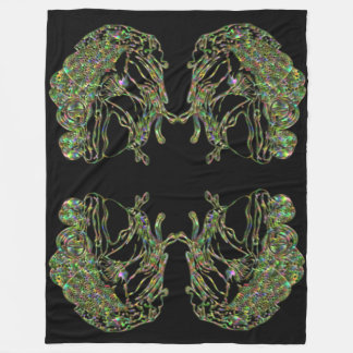 Super Size Neon Frog Fleece Blanket