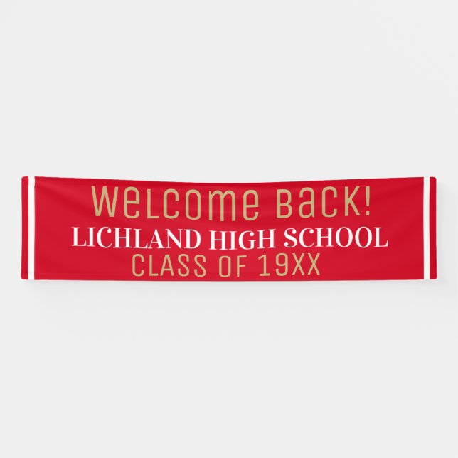 Super Sized! CUSTOM Class Reunion banner (Horizontal)