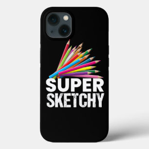 Super Sketchy I Drawing Artist Draftsman Sketching iPhone 13 Case