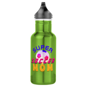 Super Soccer Mom Football Ball Colourful 532 Ml Water Bottle