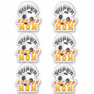 Super Soccer Mom Typography Sporty Mother