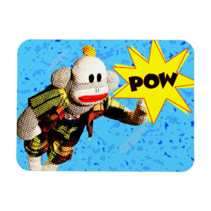 Super SockMonkey Hero Magnet