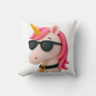 super soft unicorn-style plush style throw pillow