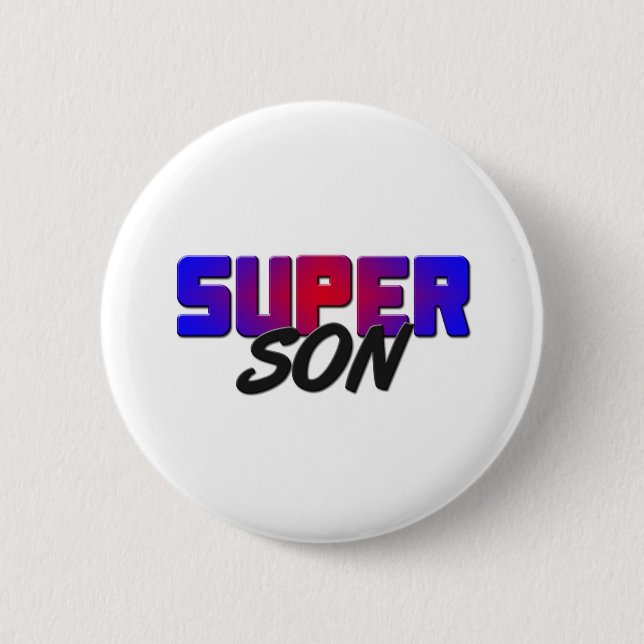 Super Son 2 Inch Round Button (Front)