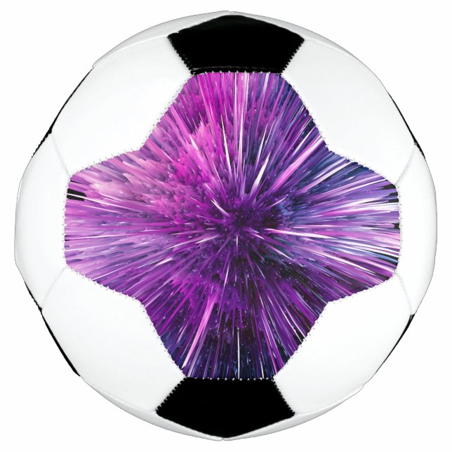 Super sonic - gorgeous purple soccer ball (Front)