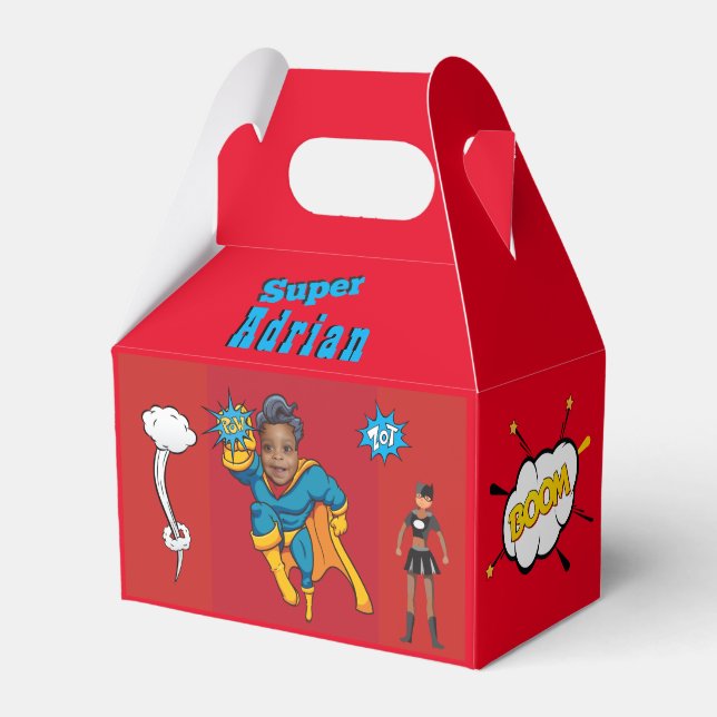 Super Special Kid's Greatest Superhero Photo Favor Box (Front Side)
