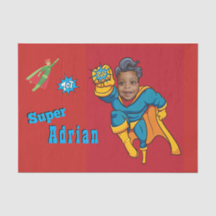 Super Special Kid's Greatest Superhero Photo Tissue Paper