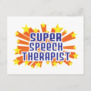 Super Speech Therapist Postcard