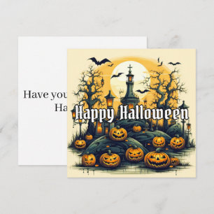 Super Spooky Halloween Pumpkins Card