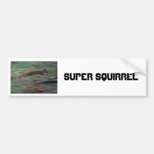 SUPER SQUIRREL!!!! BUMPER STICKER