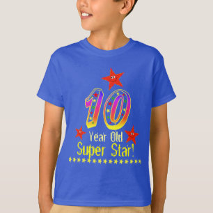 Super Star 10th Birthday Shirt for Boys