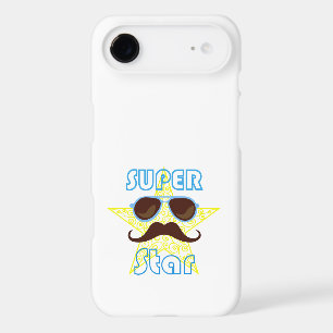 Super Star avec lunettes de soleil et moustache