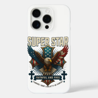 Super Star Eagle Emblem iPhone 16 Pro Case