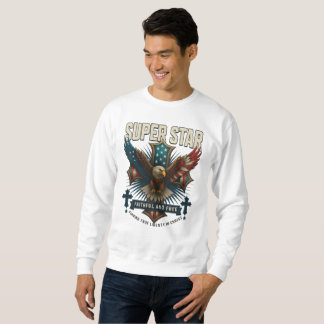 Super Star Eagle Emblem Sweatshirt