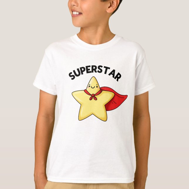 Super Star Funny Astronomy Pun  T-Shirt (Front)