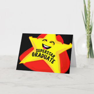super star grad carte de graduation humoristique !