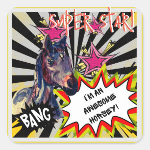 super star Jamie BRHM Square Sticker