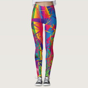 Super Star Leggings - Bright Bold Colours - Yoga