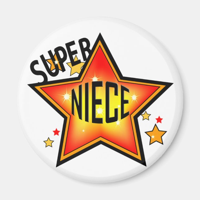 Super Star Niece Funny Magnet (Front)