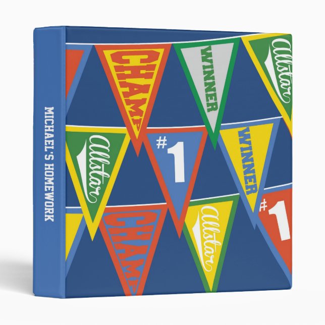Super Star Sports Pennant Binder (Front/Spine)