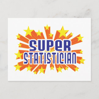 Super Statistician Postcard