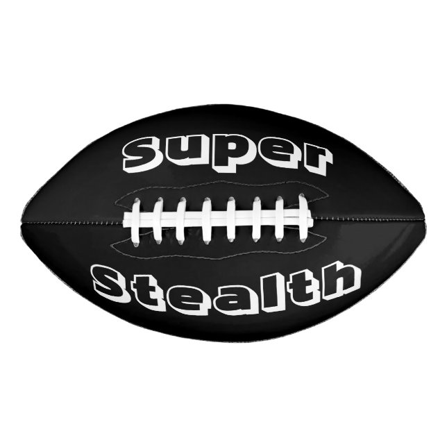Super Stealth Black and White Football (Front)