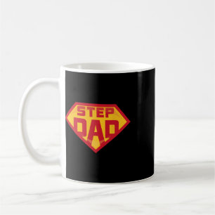 Super Stepdad Funny Hero Step Dad Birthday Fathers Coffee Mug