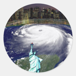 Super Storm Sandy 2012,Eye of the storm_ Classic Round Sticker