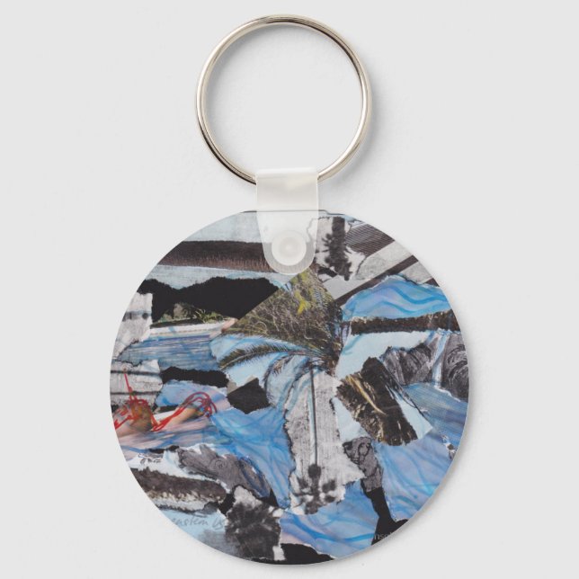 Super storm Sandy collage Keychain (Front)