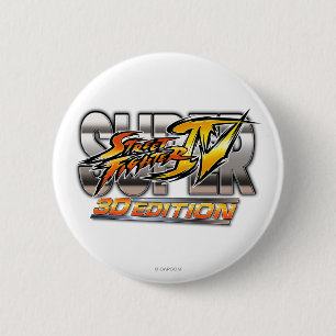 Super Street Fighter IV 3D Edition Logo 2 Inch Round Button