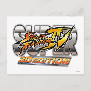Super Street Fighter IV 3D Edition Logo Postcard