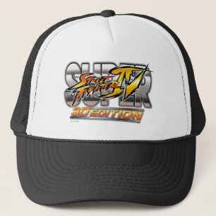 Super Street Fighter IV 3D Edition Logo Trucker Hat