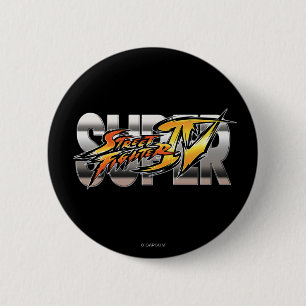 Super Street Fighter IV Logo 2 Inch Round Button