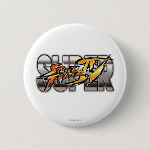 Super Street Fighter IV Logo 2 Inch Round Button