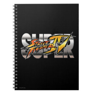 Super Street Fighter IV Logo Notebook
