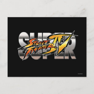 Super Street Fighter IV Logo Postcard