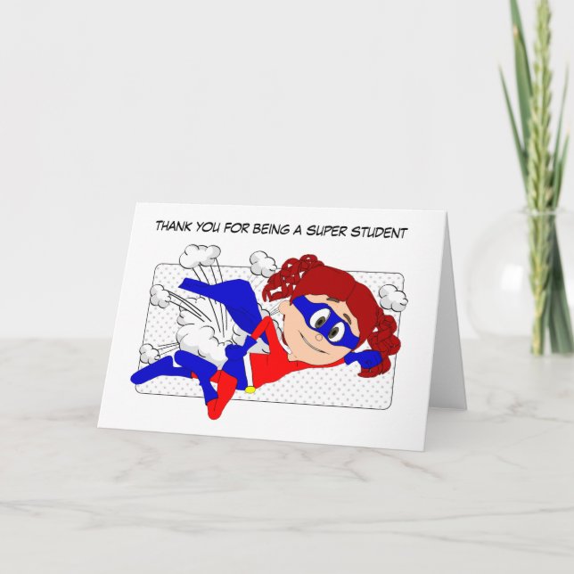 Super Student Card, Thank You from Teacher (Front)