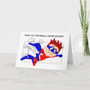 Super Student Card, Thank You from Teacher Card
